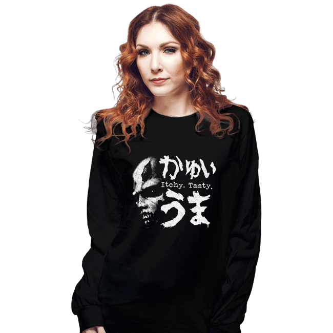 Daily_Deal_Shirts Long Sleeve Shirts, Unisex / Small / Black Itchy. Tasty.