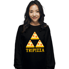 Load image into Gallery viewer, Shirts Long Sleeve Shirts, Unisex / Small / Black TriPizza
