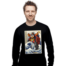 Load image into Gallery viewer, Daily_Deal_Shirts Long Sleeve Shirts, Unisex / Small / Black Heavyarms Wave
