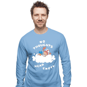 Daily_Deal_Shirts Long Sleeve Shirts, Unisex / Small / Powder Blue No Thoughts