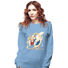Load image into Gallery viewer, Daily_Deal_Shirts Long Sleeve Shirts, Unisex / Small / Powder Blue Sailor Bird
