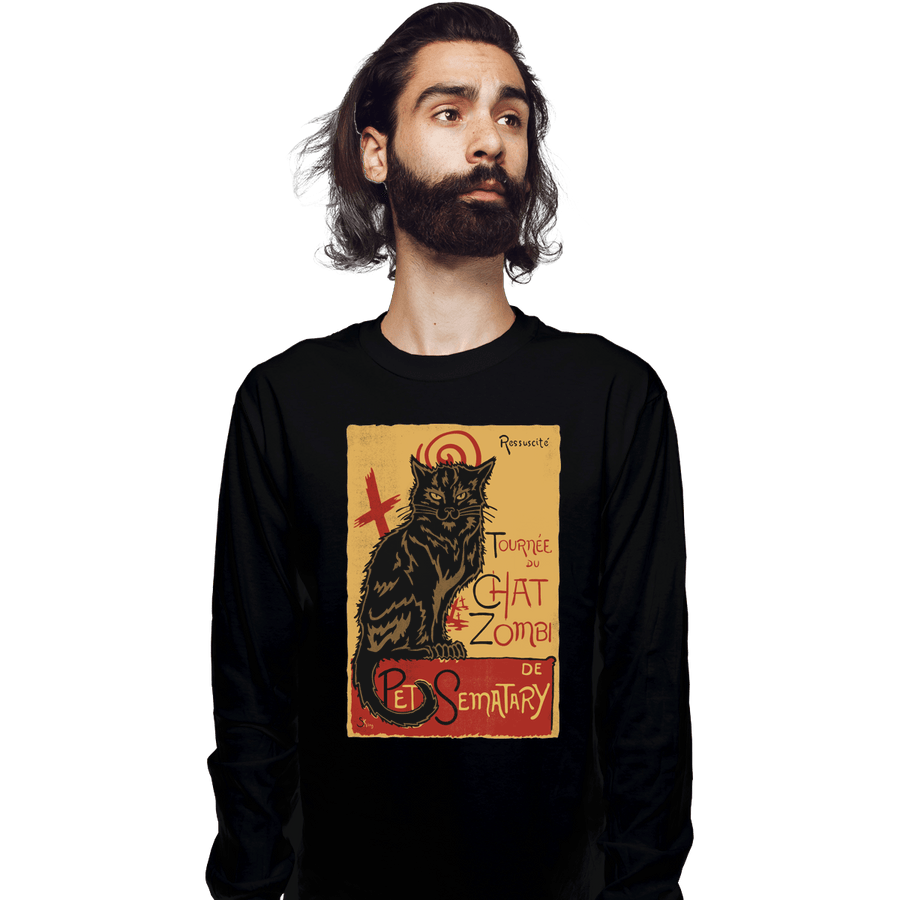 Shirts Long Sleeve Shirts, Unisex / Small / Black Chat Zombi