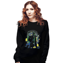 Load image into Gallery viewer, Shirts Long Sleeve Shirts, Unisex / Small / Black Dark Maleficent

