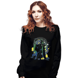 Shirts Long Sleeve Shirts, Unisex / Small / Black Dark Maleficent