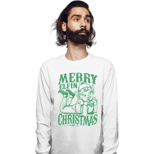 Load image into Gallery viewer, Shirts Long Sleeve Shirts, Unisex / Small / White Merry Elfin Christmas

