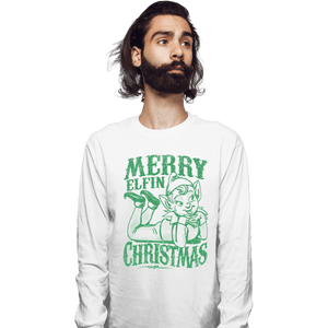 Shirts Long Sleeve Shirts, Unisex / Small / White Merry Elfin Christmas