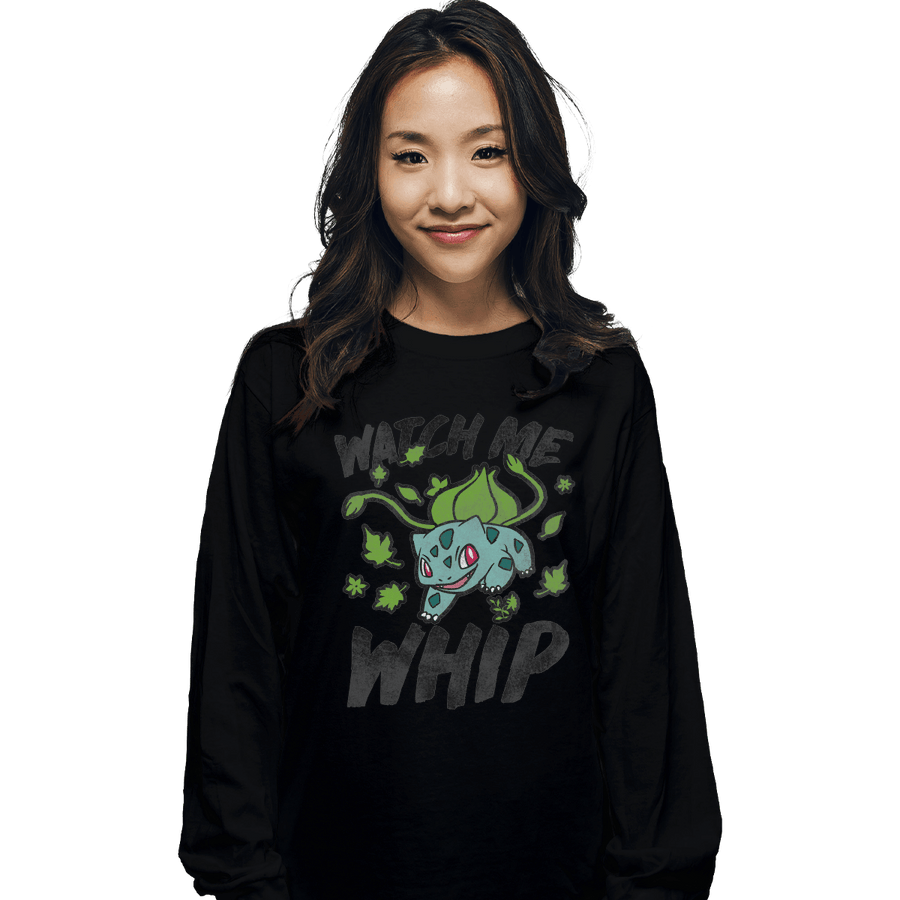 Shirts Long Sleeve Shirts, Unisex / Small / Black Watch Me Whip