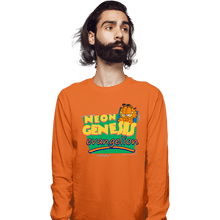 Load image into Gallery viewer, Shirts Long Sleeve Shirts, Unisex / Small / Orange Neon Garfield Evangelion Orange
