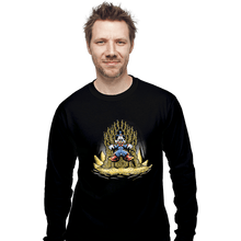 Load image into Gallery viewer, Shirts Long Sleeve Shirts, Unisex / Small / Black Gold Throne
