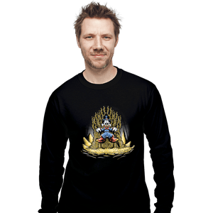 Shirts Long Sleeve Shirts, Unisex / Small / Black Gold Throne