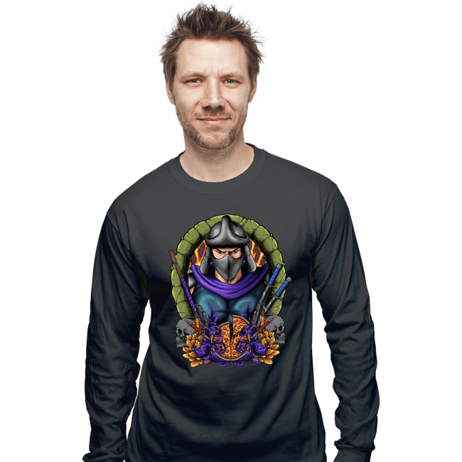 Daily_Deal_Shirts Long Sleeve Shirts, Unisex / Small / Charcoal Shredder Crest
