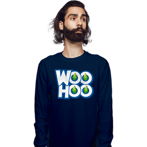 Secret_Shirts Long Sleeve Shirts, Unisex / Small / Navy Woohoo