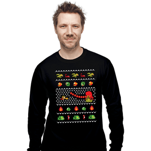 Shirts Long Sleeve Shirts, Unisex / Small / Black Alex Kidd In Christmas World