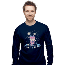 Load image into Gallery viewer, Shirts Long Sleeve Shirts, Unisex / Small / Navy Starry Owl
