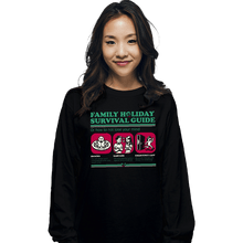 Load image into Gallery viewer, Daily_Deal_Shirts Long Sleeve Shirts, Unisex / Small / Black Family Holiday Survival Guide
