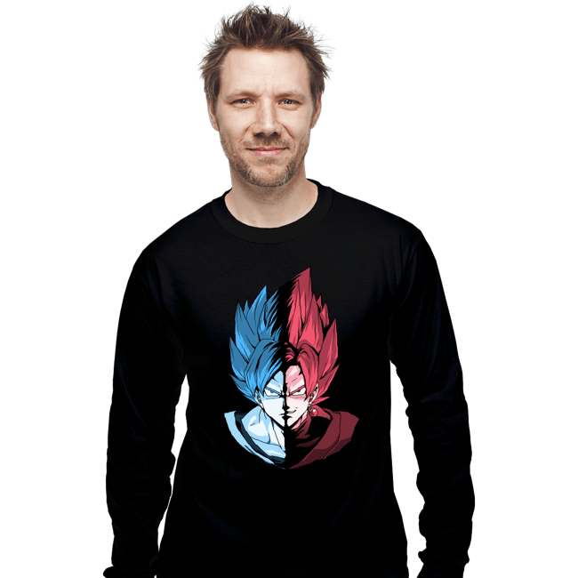 Shirts Long Sleeve Shirts, Unisex / Small / Black Blue VS Rose