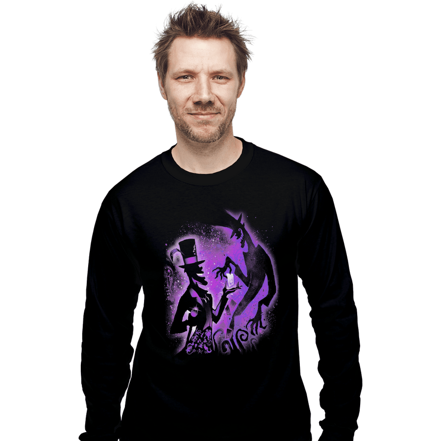Shirts Long Sleeve Shirts, Unisex / Small / Black Shadow Man