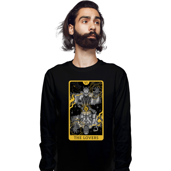 Secret_Shirts Long Sleeve Shirts, Unisex / Small / Black Tarot Lovers