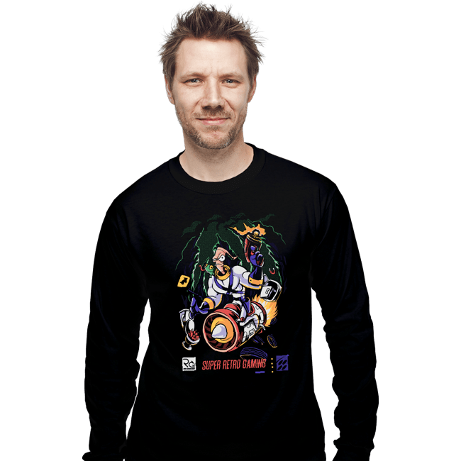 Daily_Deal_Shirts Long Sleeve Shirts, Unisex / Small / Black The Earthworm