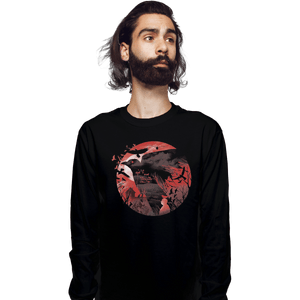 Shirts Long Sleeve Shirts, Unisex / Small / Black Birds