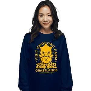 Shirts Long Sleeve Shirts, Unisex / Small / Navy Grasslands Area Farm