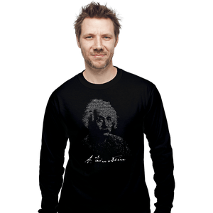 Shirts Long Sleeve Shirts, Unisex / Small / Black Einstein