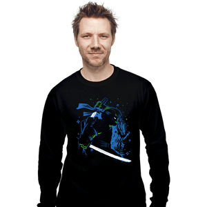 Daily_Deal_Shirts Long Sleeve Shirts, Unisex / Small / Black Leader Ninja