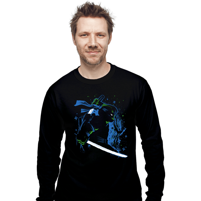 Daily_Deal_Shirts Long Sleeve Shirts, Unisex / Small / Black Leader Ninja