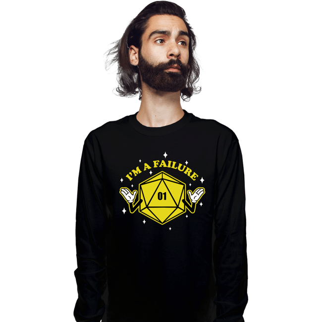 Shirts Long Sleeve Shirts, Unisex / Small / Black I'm A Failure Yellow