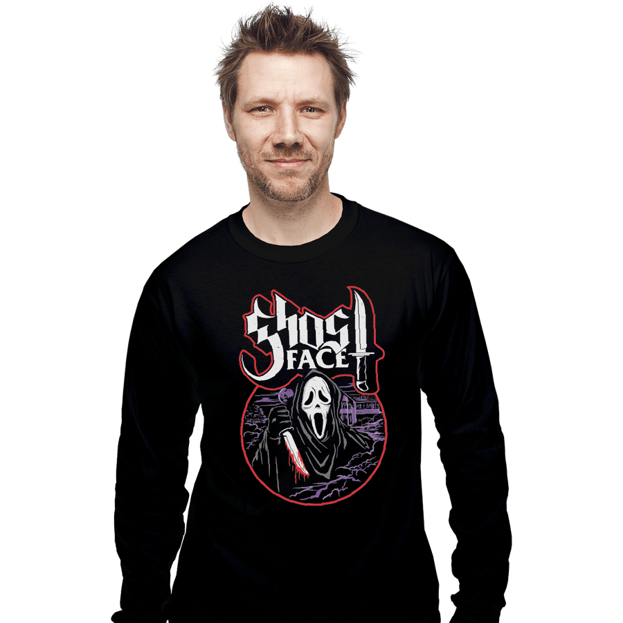 Shirts Long Sleeve Shirts, Unisex / Small / Black My Scary Mask