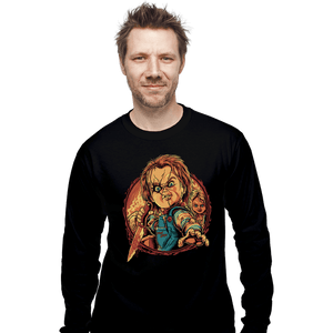 Daily_Deal_Shirts Long Sleeve Shirts, Unisex / Small / Black The Doll Slasher