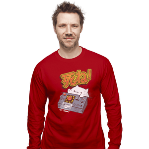 Shirts Long Sleeve Shirts, Unisex / Small / Red Doomsday Cat