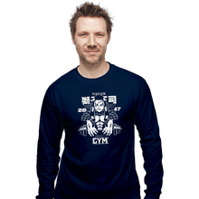 Load image into Gallery viewer, Shirts Long Sleeve Shirts, Unisex / Small / Navy Tsukasa Stone Fitness
