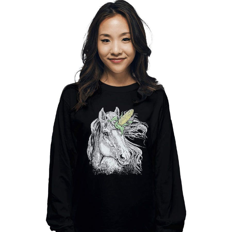 Shirts Long Sleeve Shirts, Unisex / Small / Black UniCORN