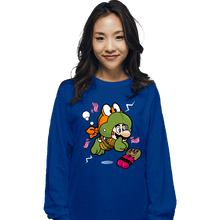 Load image into Gallery viewer, Shirts Long Sleeve Shirts, Unisex / Small / Royal Blue Super Mikey Suit
