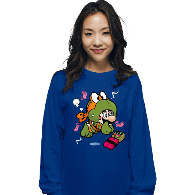 Shirts Long Sleeve Shirts, Unisex / Small / Royal Blue Super Mikey Suit