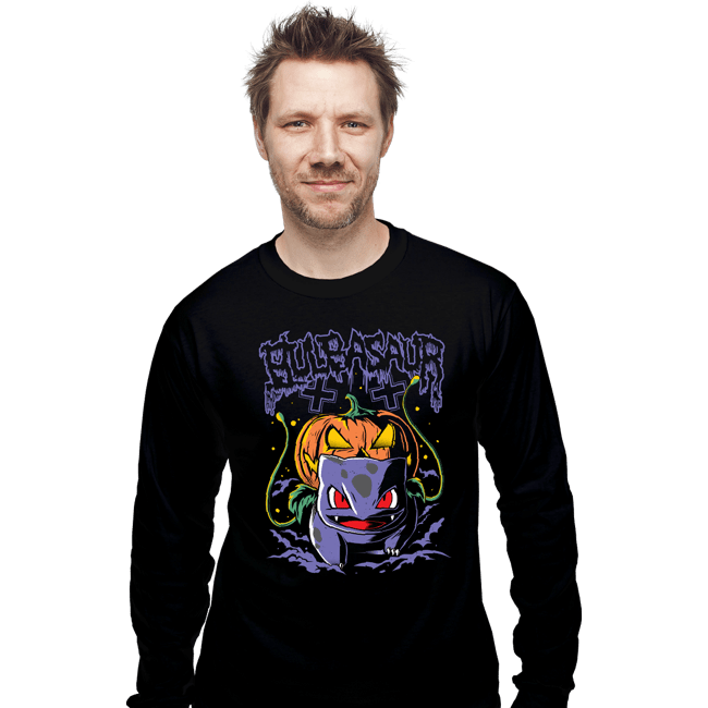 Shirts Long Sleeve Shirts, Unisex / Small / Black Spookasaur