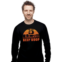Load image into Gallery viewer, Daily_Deal_Shirts Long Sleeve Shirts, Unisex / Small / Black Vintage Beep Boop
