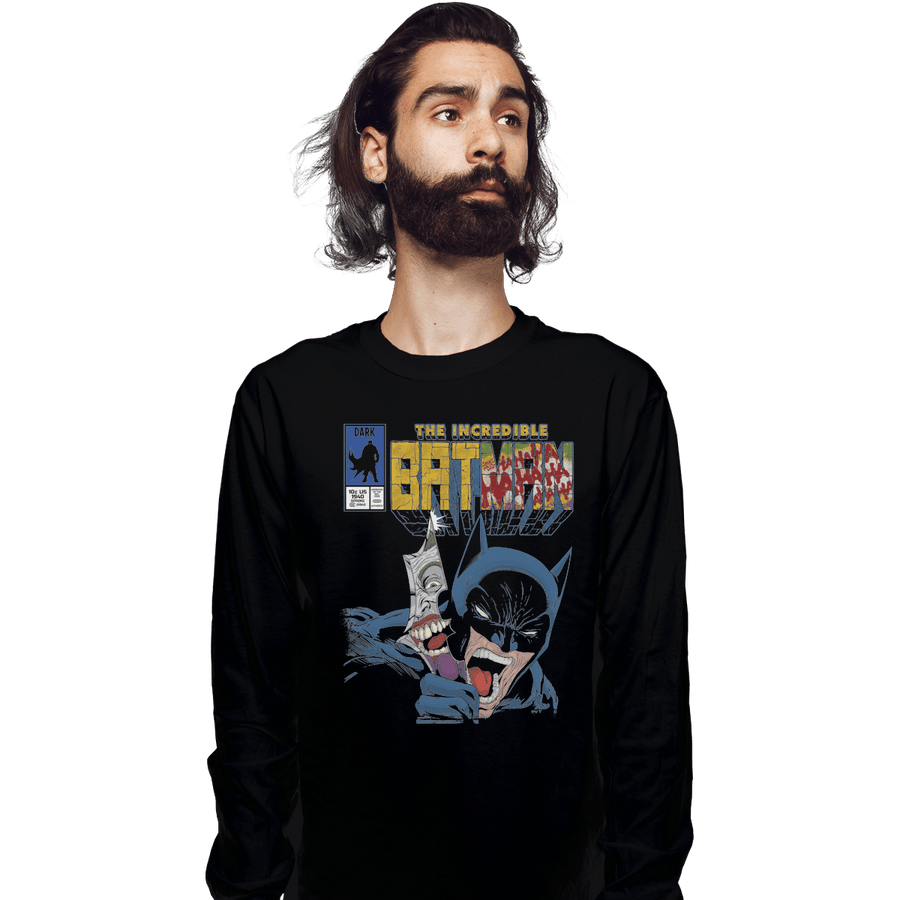 Shirts Long Sleeve Shirts, Unisex / Small / Black The Incredible Bat
