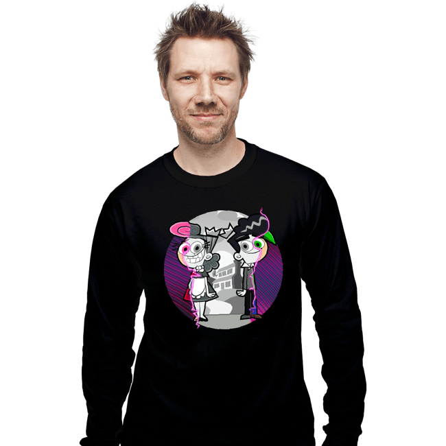 Secret_Shirts Long Sleeve Shirts, Unisex / Small / Black Fairly Odd Wanda