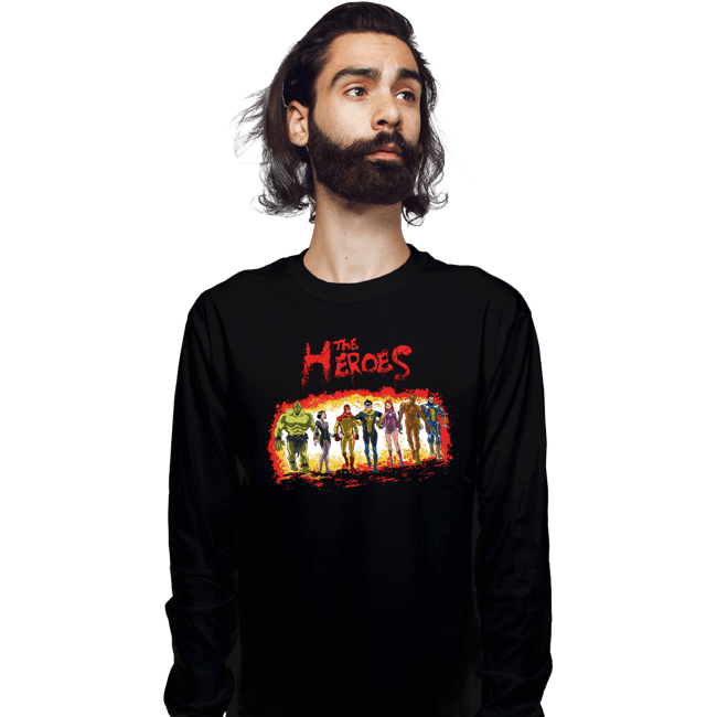 Secret_Shirts Long Sleeve Shirts, Unisex / Small / Black The Heroes!