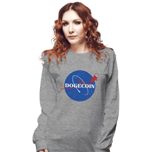 Load image into Gallery viewer, Daily_Deal_Shirts Long Sleeve Shirts, Unisex / Small / Sports Grey Nasa Doge
