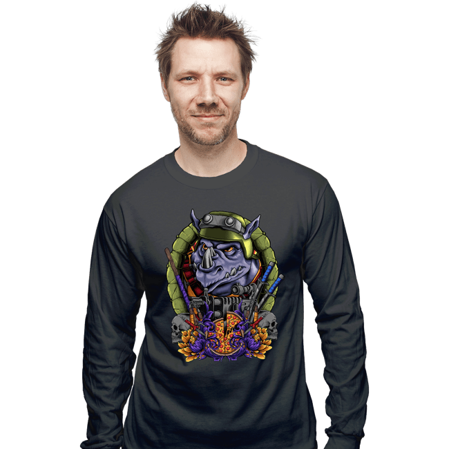 Daily_Deal_Shirts Long Sleeve Shirts, Unisex / Small / Charcoal Rocksteady Crest