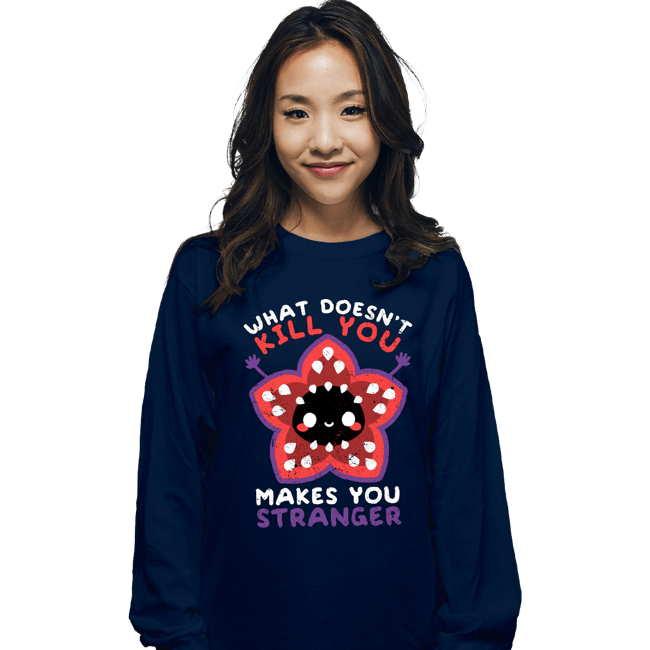 Secret_Shirts Long Sleeve Shirts, Unisex / Small / Navy Makes You Stranger