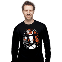 Load image into Gallery viewer, Daily_Deal_Shirts Long Sleeve Shirts, Unisex / Small / Black Spooky Kitty Crew
