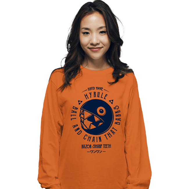 Shirts Long Sleeve Shirts, Unisex / Small / Orange Bow Wow