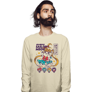 Secret_Shirts Long Sleeve Shirts, Unisex / Small / Natural Pretty Sailor Meow