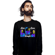 Load image into Gallery viewer, Secret_Shirts Long Sleeve Shirts, Unisex / Small / Black Live Laugh Myaah
