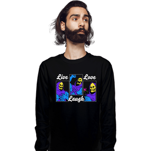 Secret_Shirts Long Sleeve Shirts, Unisex / Small / Black Live Laugh Myaah