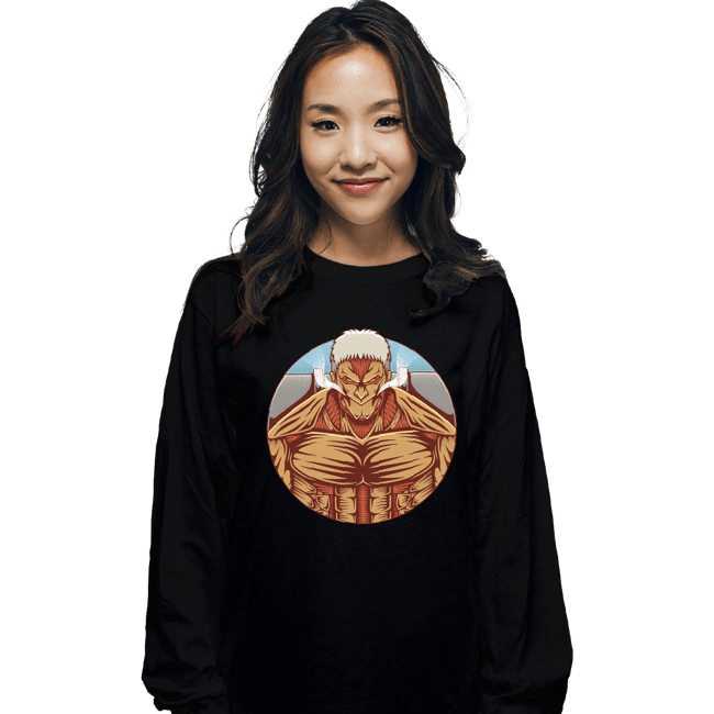 Shirts Long Sleeve Shirts, Unisex / Small / Black Armor Titan